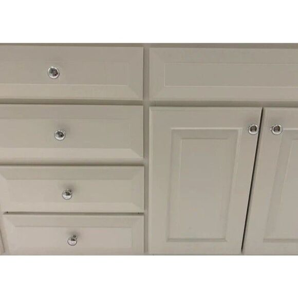 Cosmas 8pk 4950CH Polished Chrome Door Cabinet Hardware Round Mushroom Knob - Picture 3 of 3